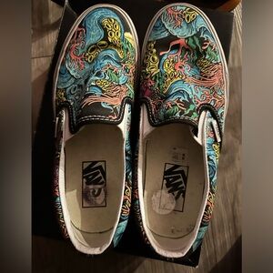 California SK8 Classic Vans Undersea Slip On Sneakers 6.5 Mens 8 Womens